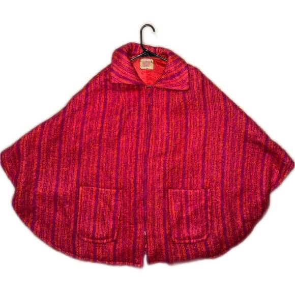 Vintage Hemings At Donegal Design Handwoven Mohair/Wool Cape - Picture 1 of 7